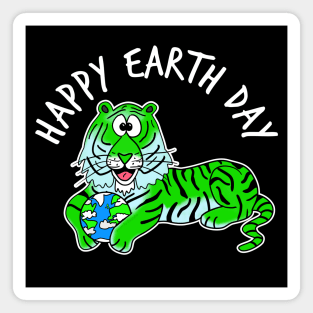 Earth Day Tiger Magnet